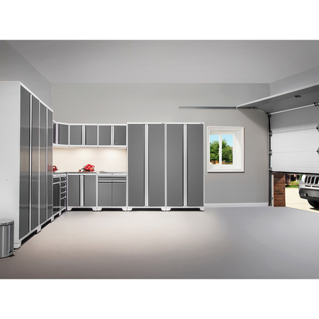 Newage Products 2x4ft Pro Series Wall Mounted Shelf - Black 40404